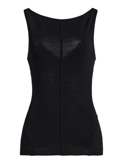 Another Tomorrow Cutout Tank Top