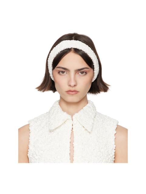 SUPER YAYA SSENSE Exclusive Bridal Capsule Bandeau Criss Cross Headband