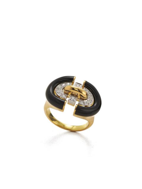 DAVID WEBB Black Unity Ring