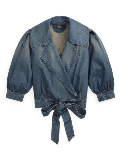 RRL by Ralph Lauren wrap-tie denim jacket