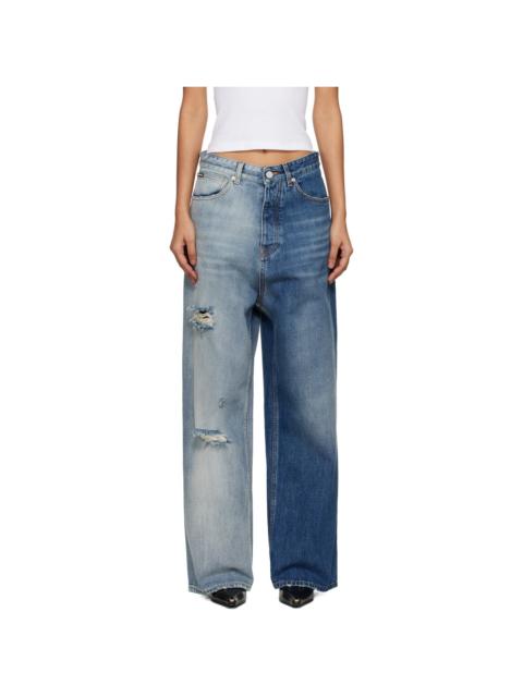 VETEMENTS Blue Degrade Effect Jeans