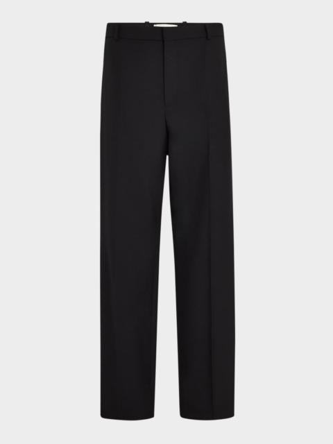 SAINT LAURENT Men's Wool Gabardine Pants