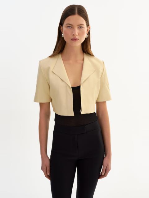 LAMARQUE AVIANA | Collarless Leather Jacket