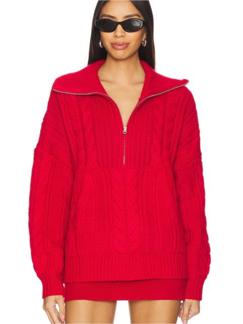 For Love & Lemons Drina Henley Knit Sweater