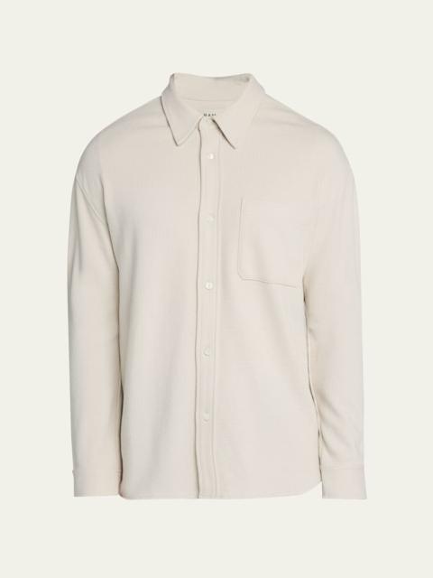 FRAME Men's Cotton Waffle Texture Button-Down Shirt