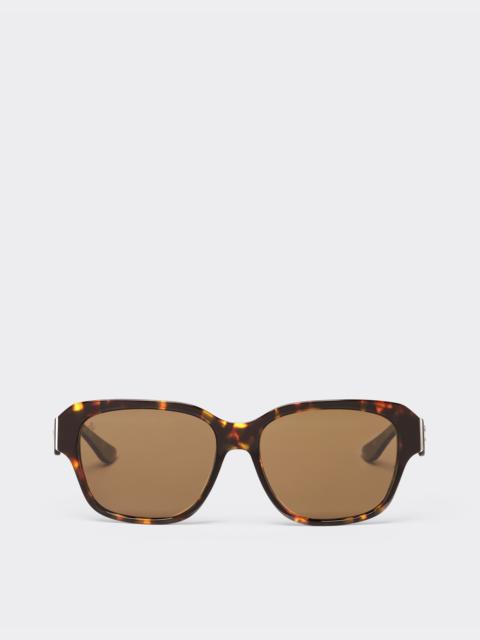 Ferrari Ferrari sunglasses in tortoiseshell yellow acetate with polarised brown lenses