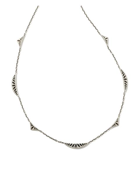KENDRA SCOTT Sophee Strand Necklace in Oxidized Sterling Silver