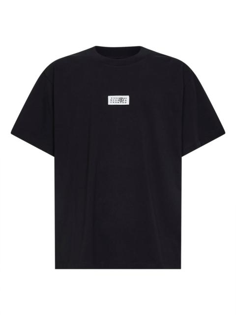 MM6 Maison Margiela Black cotton jersey numeric T-shirt