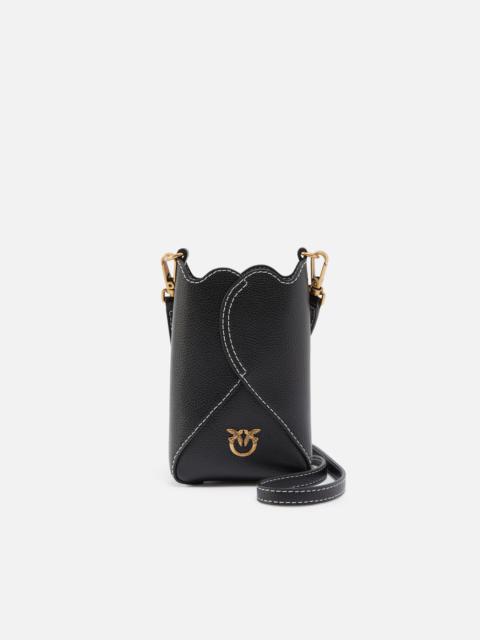 PINKO LEATHER CROSSBODY SMARTPHONE CASE