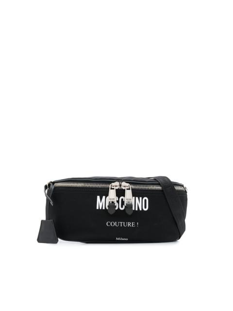 Moschino logo print belt bag