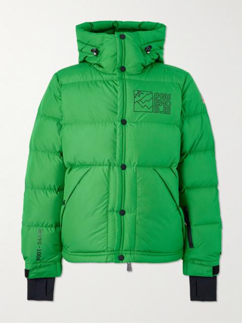 Moncler Grenoble Cristaux Logo-Appliquéd Quilted Shell Down Hooded Ski Jacket