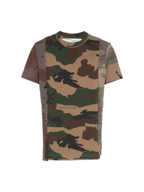 Off-White Off-White Camouflage Reconstructured Camo Short Sleeve OMAA056F181850429901
