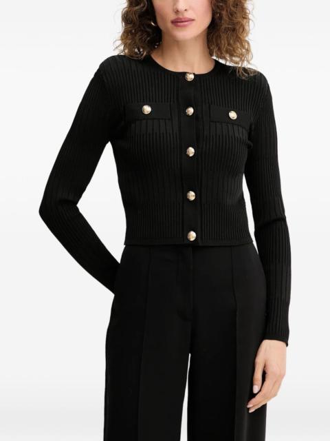 GUESS USA ribbed cropped cardigan