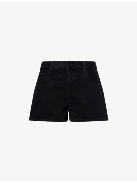 FRAME The Hang Mid-Rise Denim Shorts