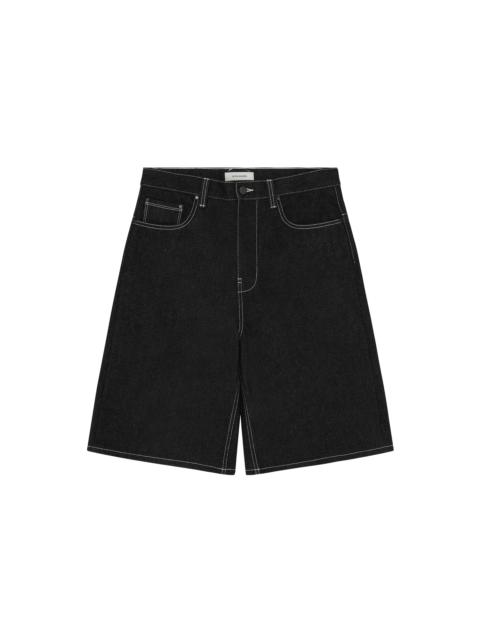 entire studios FIELD SHORT RAW BLACK