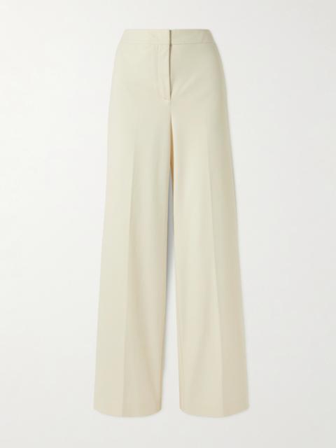 Max Mara Orche Cotton-blend Wide-leg Pants