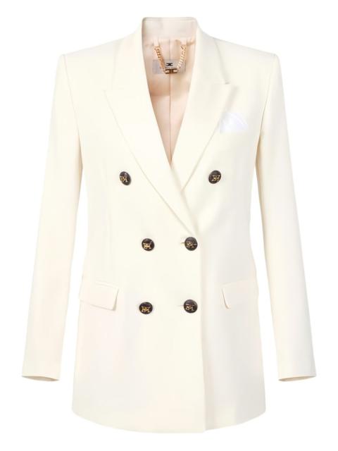 ELISABETTA FRANCHI double-breasted pocket-square blazer