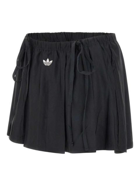 adidas elasticated pleated mini skirt