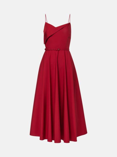 ROLAND MOURET Cotton poplin midi dress