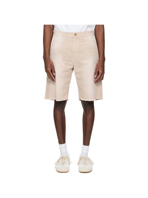 Stockholm Surfboard Club Beige 5-Pocket Chino Shorts