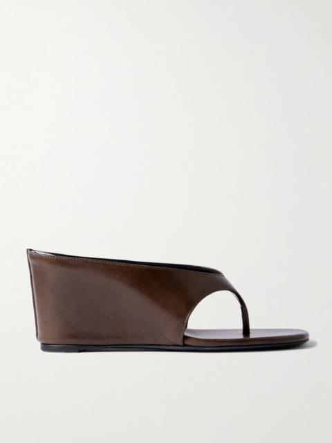 JUDE Yaga Leather Wedge Sandals