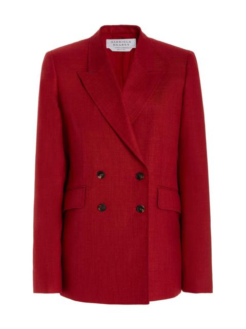 GABRIELA HEARST Angela Blazer in Silk Wool with Linen