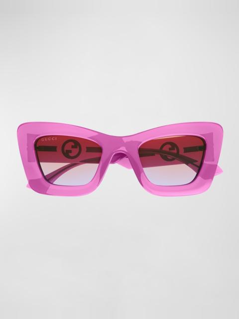 GG Plastic Cat-Eye Sunglasses