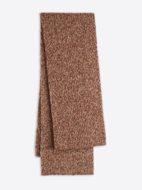 マフラー・ストール DRIES VAN NOTEN DARK BROWN MELANGE MOHAIR BLEND SCARF Dries Van Noten Dark Brown Melange Mohair Blend Scarf
