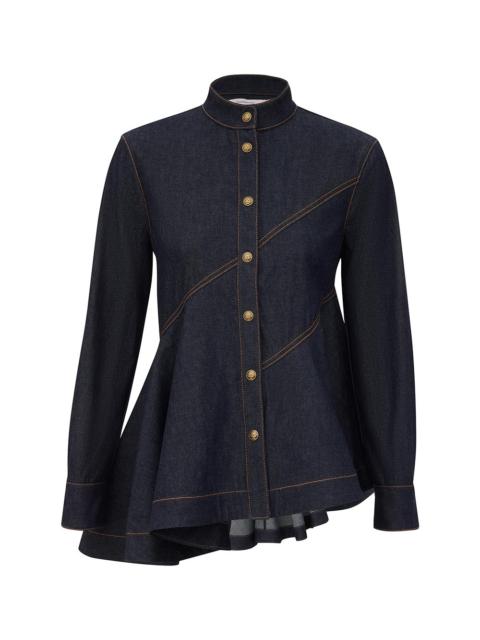 Zimmermann DENIM PEPLUM SHIRT