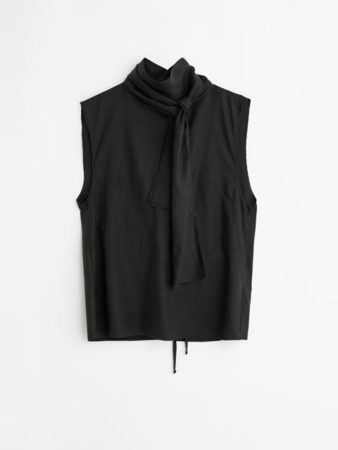 Our Legacy Virtuous Top Still Black Calm Cupro Cotton