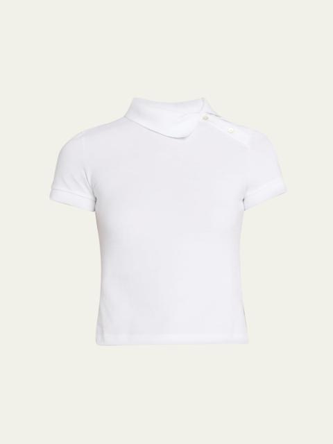 A.W.A.K.E. MODE Collared Tennis Top