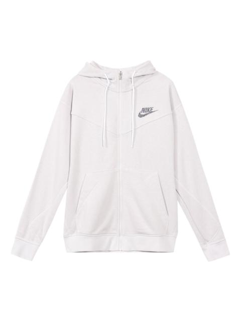 Nike Nike Sportswear Logo Zipper Gray White Graywhite CW0305-910