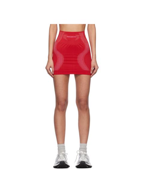 MISBHV SSENSE Exclusive Red Sport Miniskirt