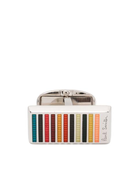 Paul Smith Signature stripe cufflinks
