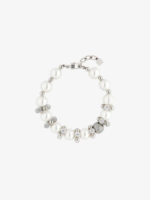 Givenchy 4G PEARL BRACELET WITH CRYSTALS