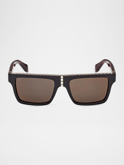 Christian Louboutin Roller LB0023 56mm Rectangular Sunglasses