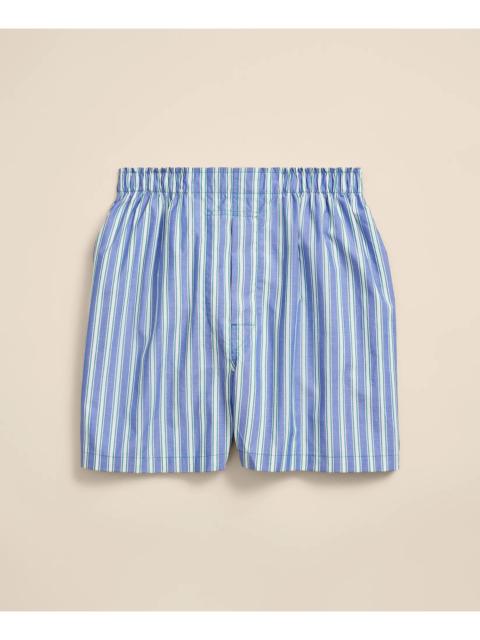 Brooks Brothers Cotton Oxford Triple Stripe Boxers