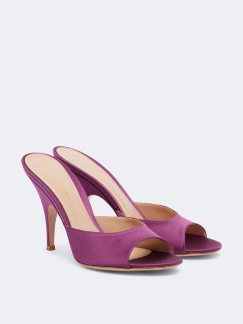 Gianvito Rossi Sofia satin mules