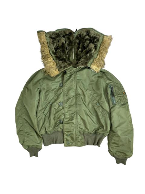 ジャケット・アウター ALPHA type N-2B N2B flight bomber jacket N-2B Shortwaist Parka-Black.jpg