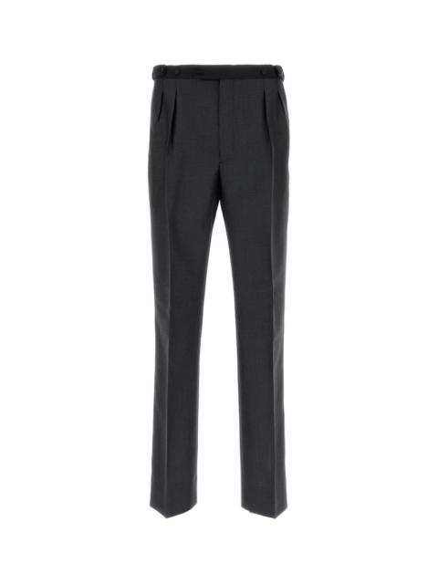 Prada Prada Men Charcoal Mohair Blend Pant