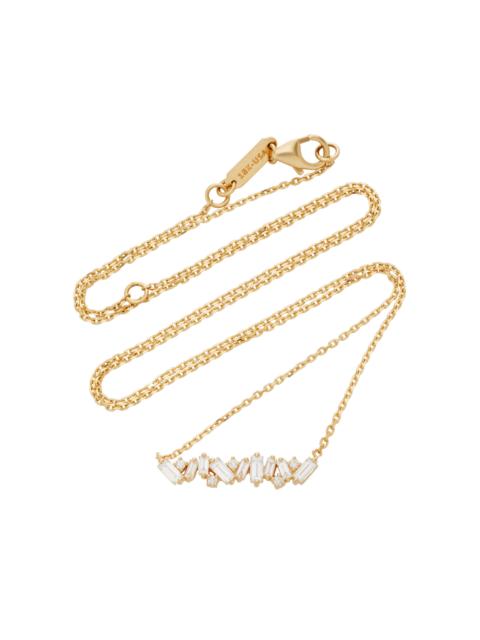 SUZANNE KALAN 18K Gold Diamond Necklace gold
