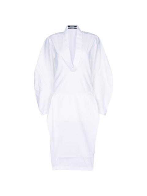 JACQUEMUS The Colombe loose-fit dress with rounded sleeves