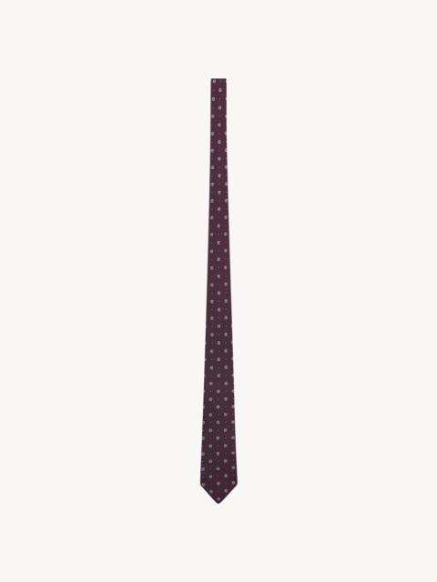 SAINT LAURENT TIE IN SILK JACQUARD