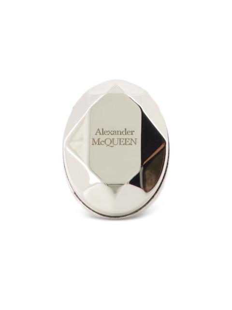 Alexander McQueen The Faceted Stone ring