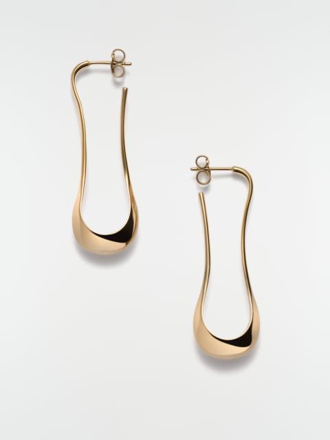 Lemaire SHORT DROP EARRINGS IN GOLD-PLATED STERLING SILVER