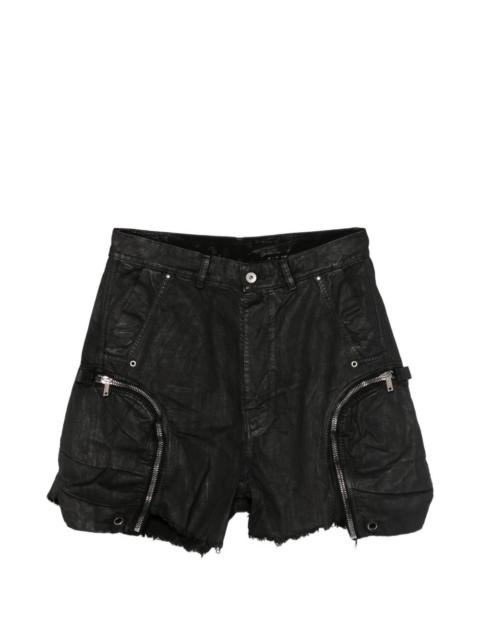 Rick Owens DRKSHDW Bauhaus frayed shorts