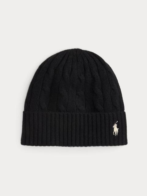 Polo Ralph Lauren Cable-Knit Wool-Cashmere Beanie