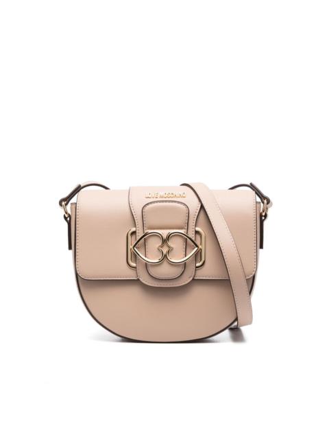 Moschino heart-plaque crossbody bag