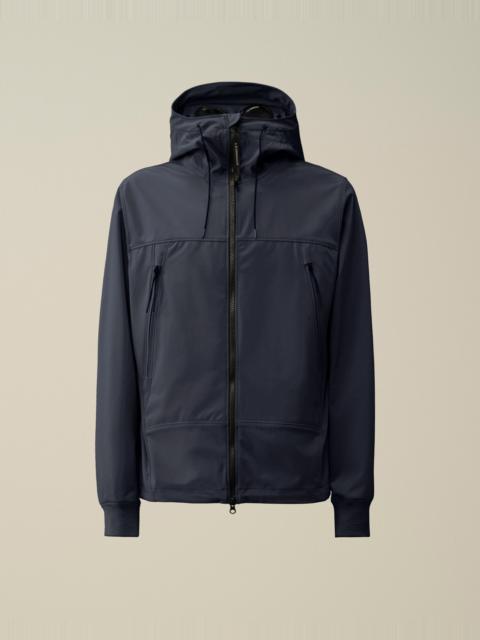 Cp company black soft shell goggle jacket hotsell