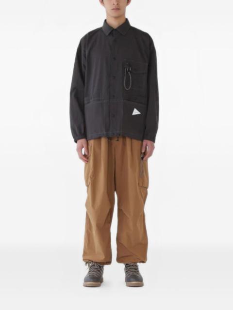 and Wander chest-pocket chain-detail shirt